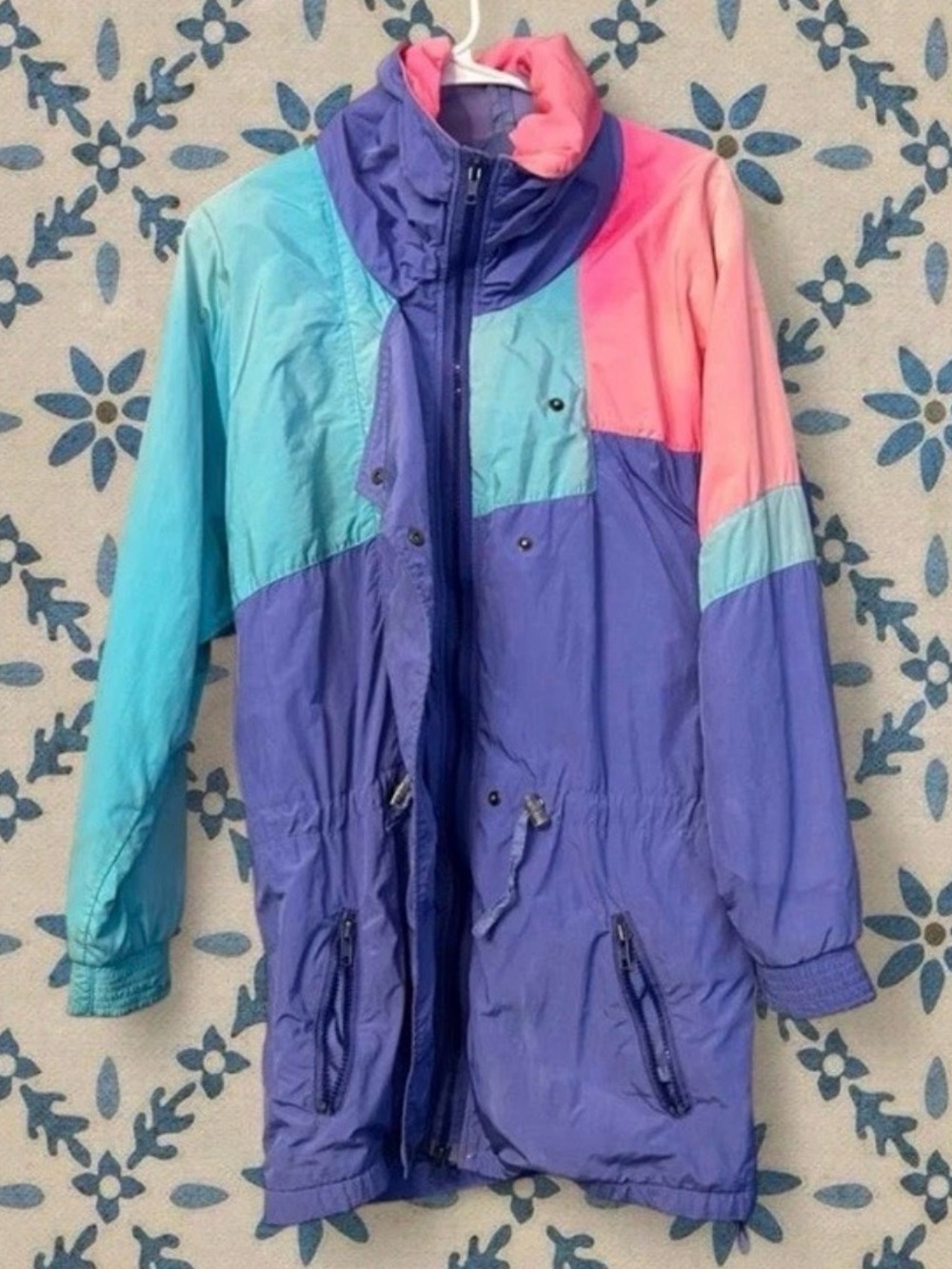 Vtg Indie 80s SERAC Ski Jacket Kawaii Pastel Kidcore Retro Winter Snow Cute US 8